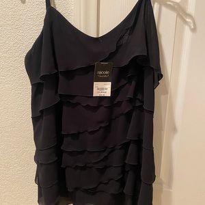 Black tank blouse